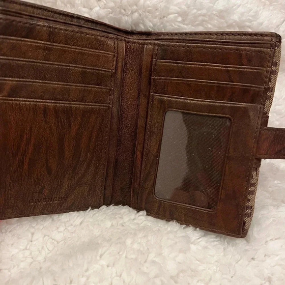 AS-IS Givenchy fabric wallet, leather interior - USED - Picture 4 of 7